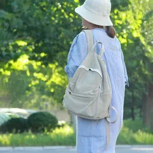 Morimiss | Bags | Corduroy Mini Backpack Apricot | Poshmark display picture 1